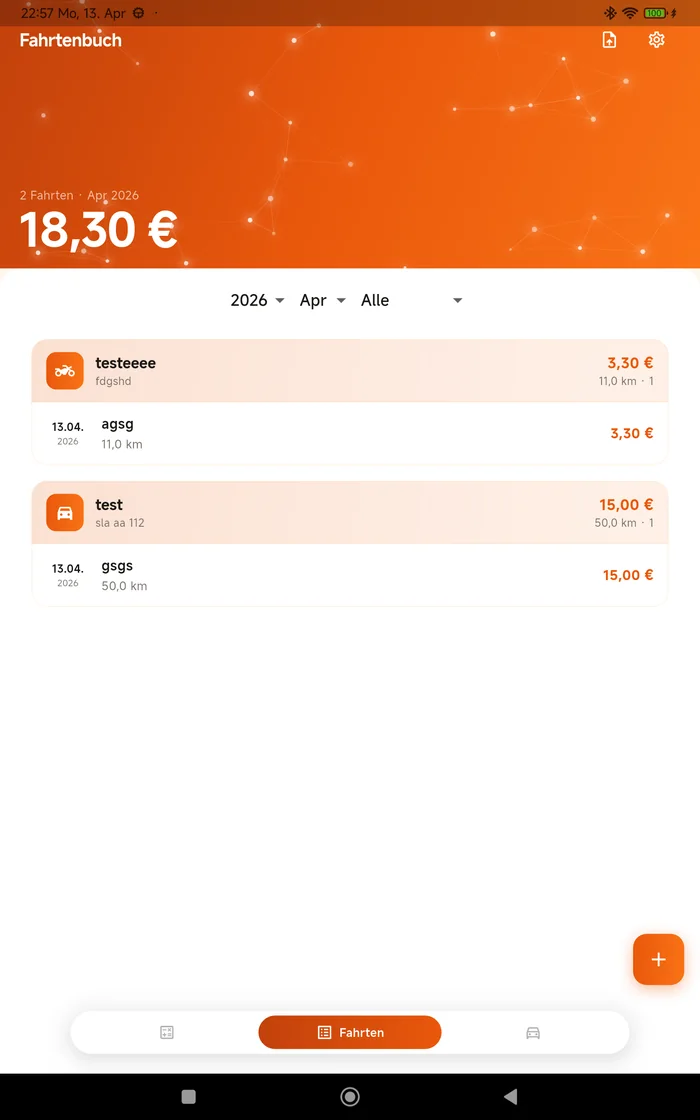 MileBack Fahrtenbuch