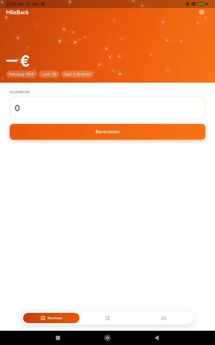 MileBack Rechner